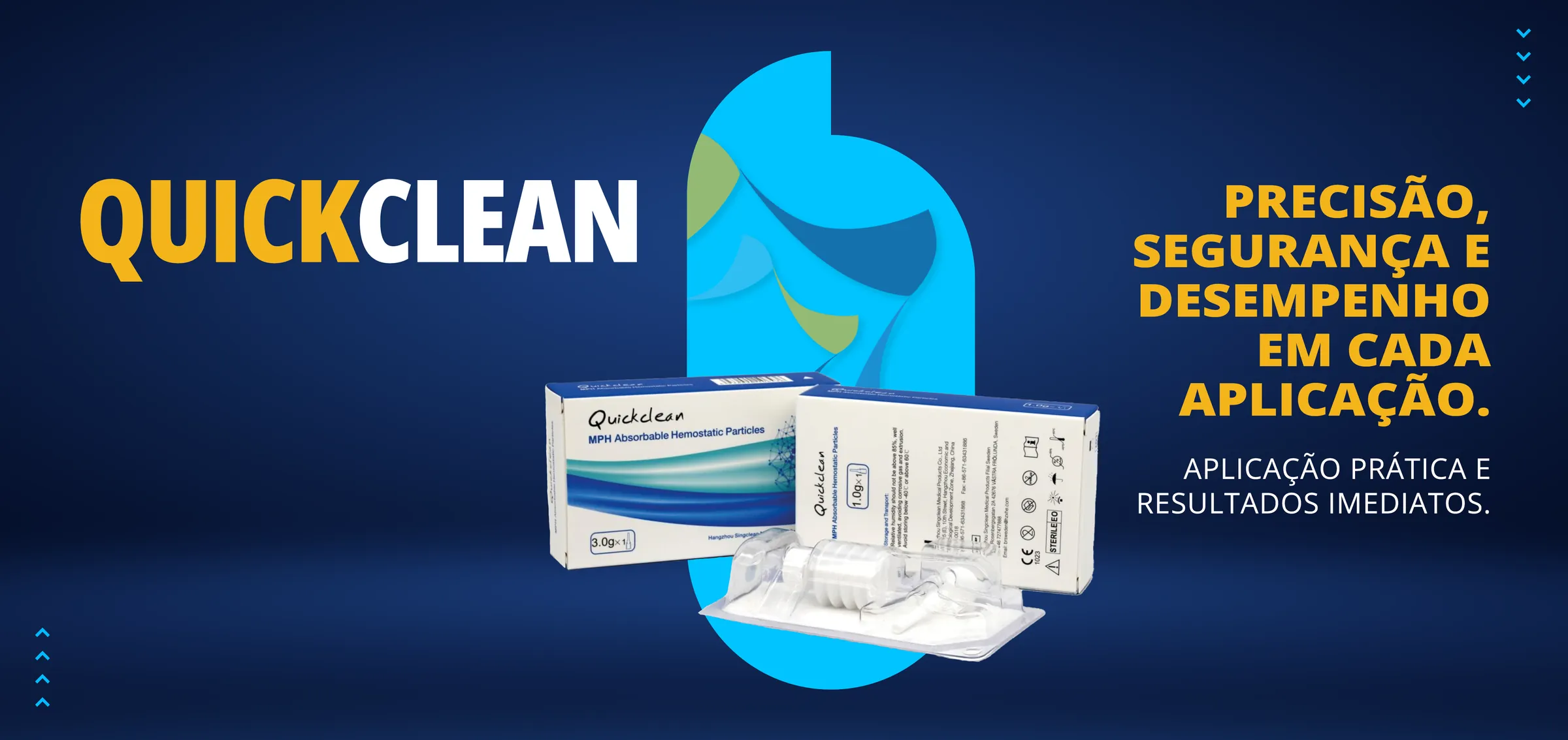QuickClean: Hemostático em pó absorvível, de origem vegetal